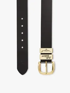 1 1/2” 3 Piece Solid Hide Belt Black