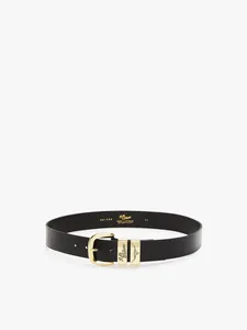 1 1/2” 3 Piece Solid Hide Belt Black