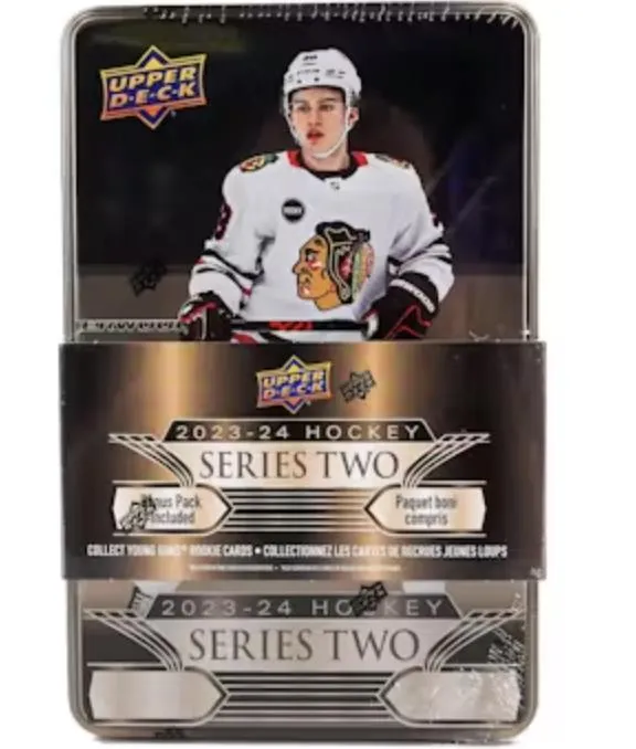 2023-24 Upper Deck Series 2 Hockey Tin Trading Cards