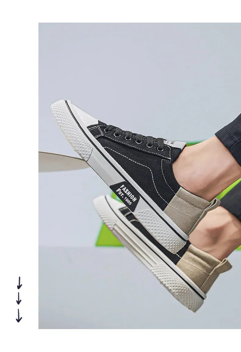 2025 Men's Breathable Canvas Skate Shoes 48 Size