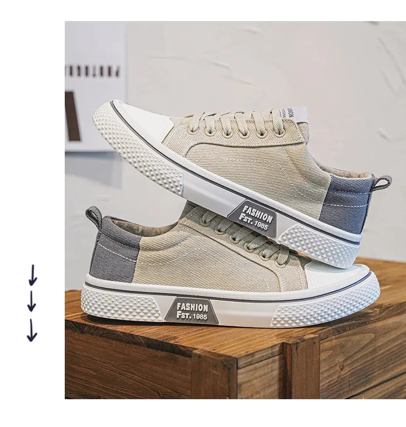 2025 Men's Breathable Canvas Skate Shoes 48 Size