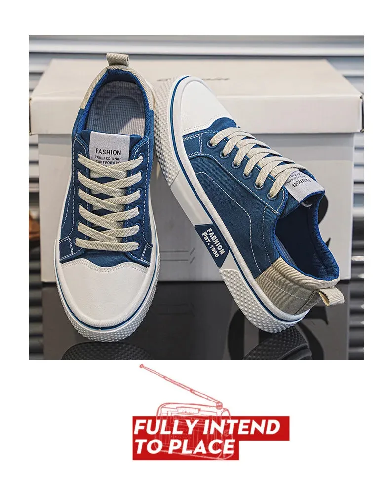 2025 Men's Breathable Canvas Skate Shoes 48 Size