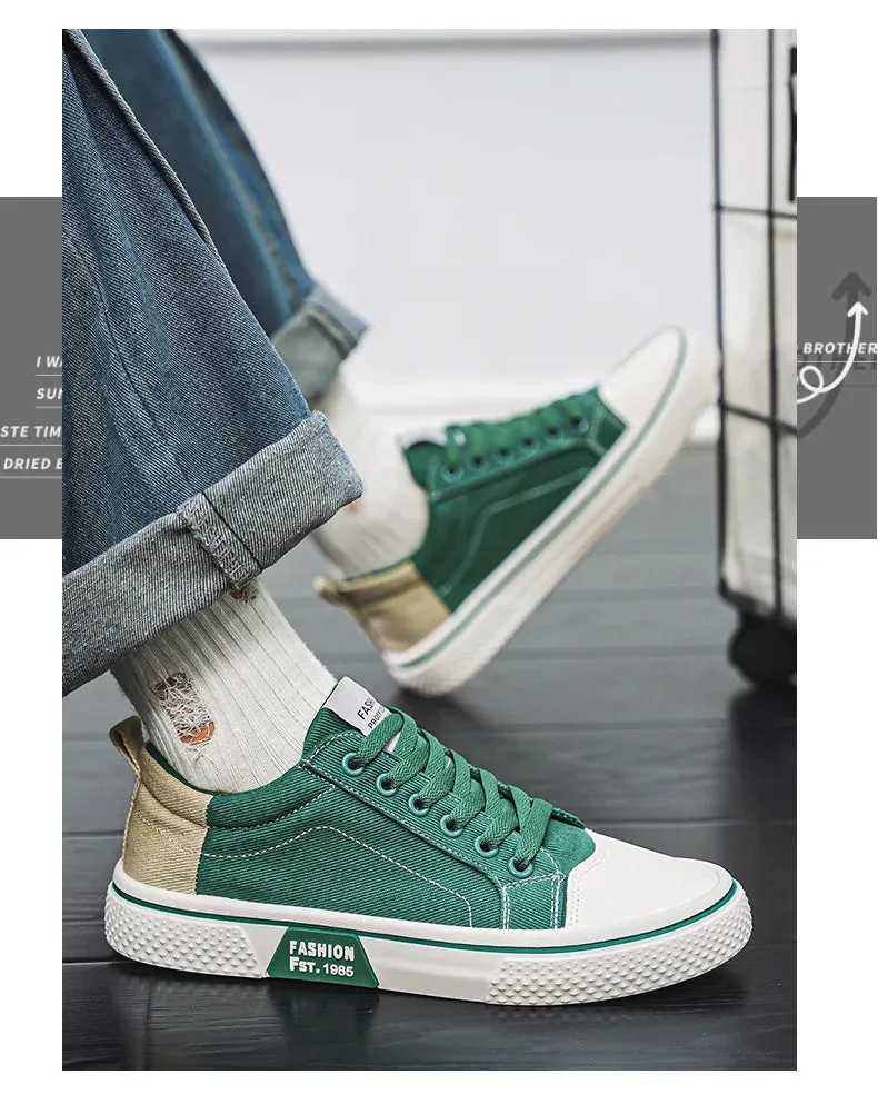 2025 Men's Breathable Canvas Skate Shoes 48 Size