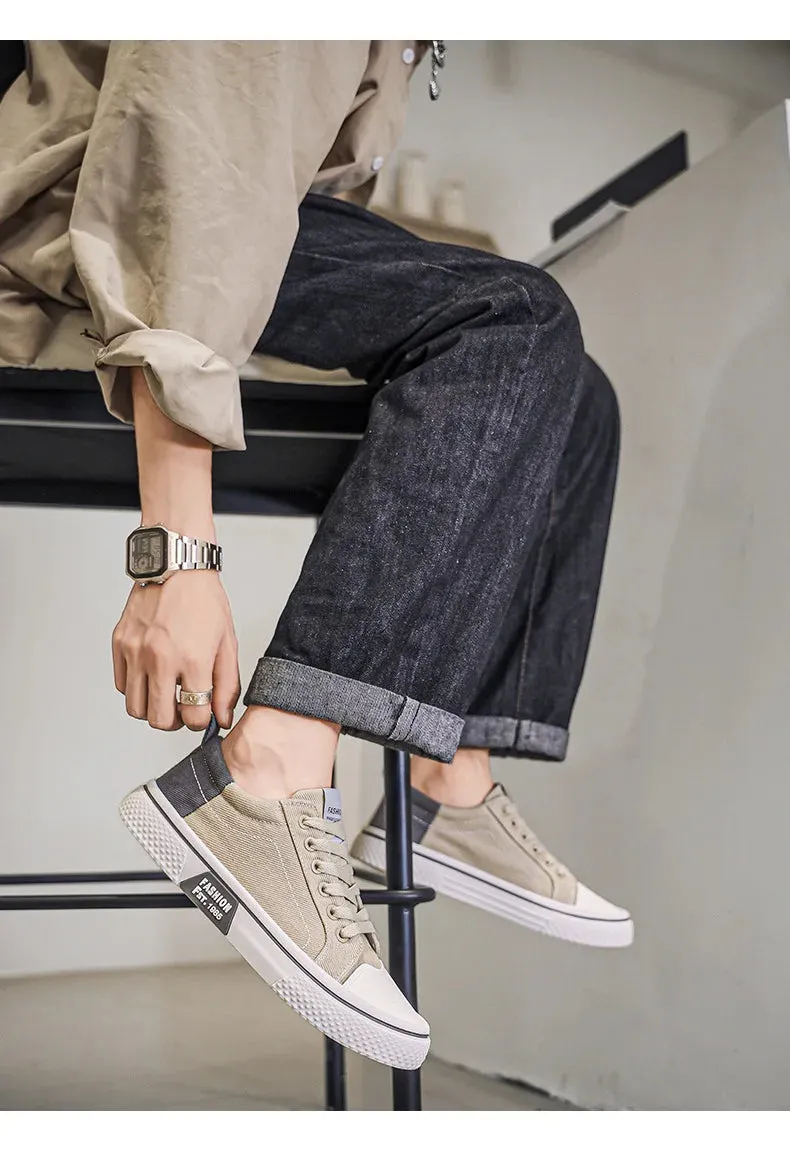 2025 Men's Breathable Canvas Skate Shoes 48 Size