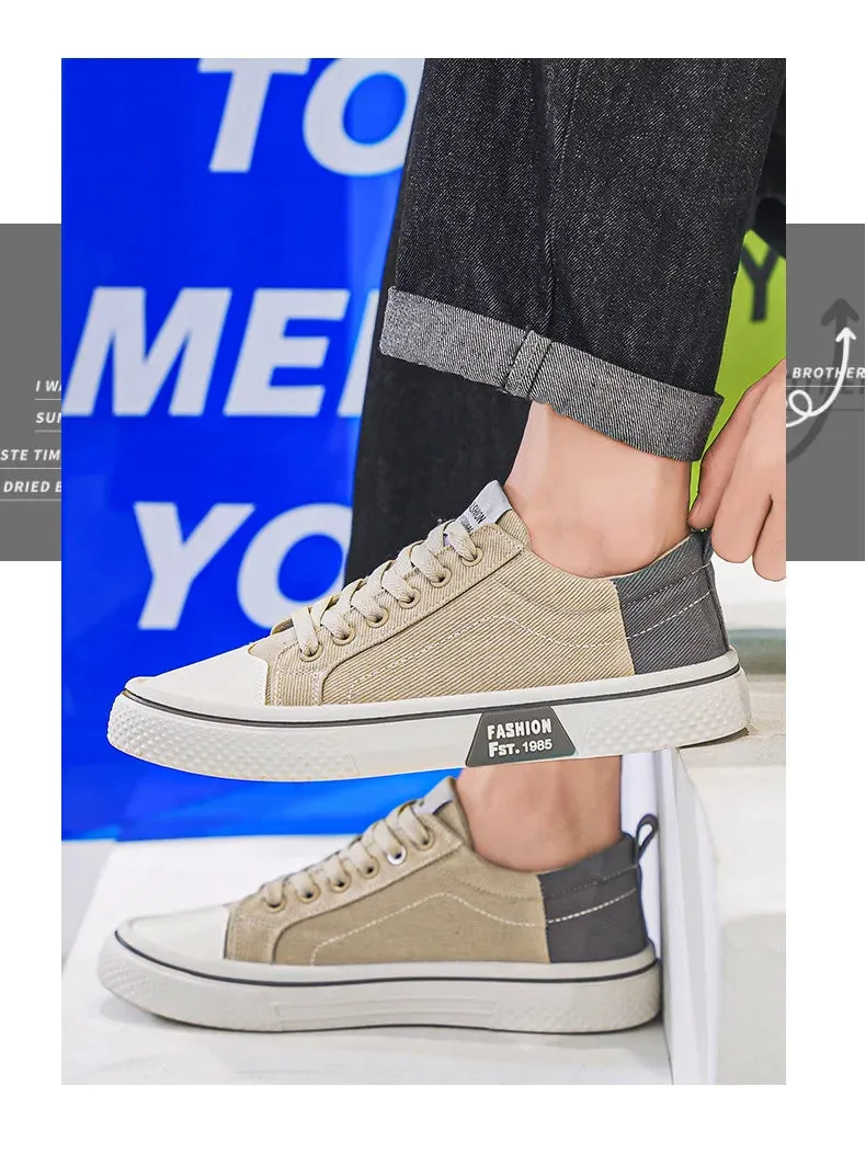 2025 Men's Breathable Canvas Skate Shoes 48 Size