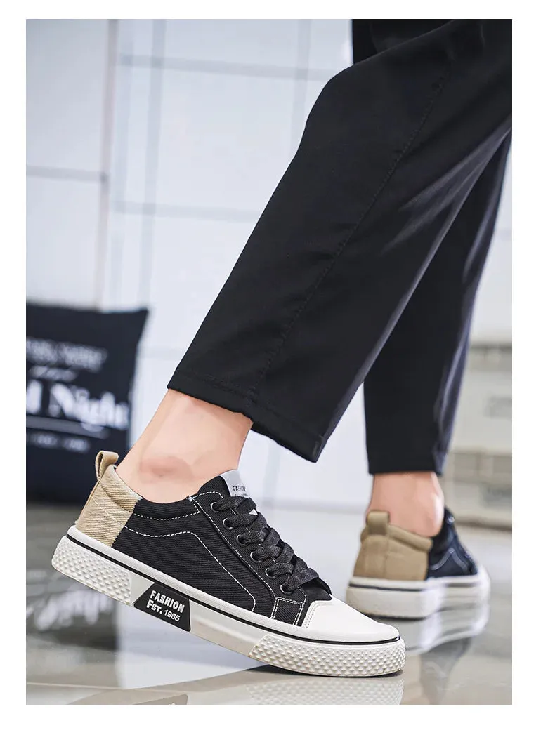 2025 Men's Breathable Canvas Skate Shoes 48 Size