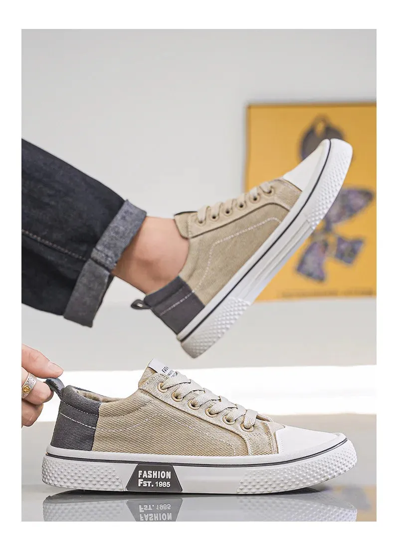 2025 Men's Breathable Canvas Skate Shoes 48 Size