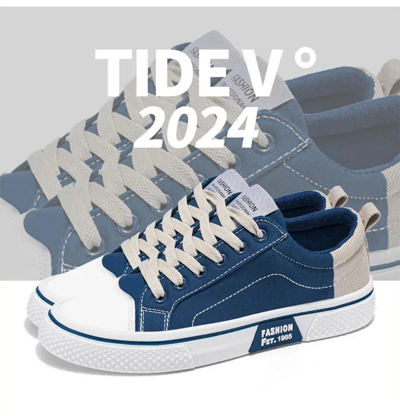 2025 Men's Breathable Canvas Skate Shoes 48 Size