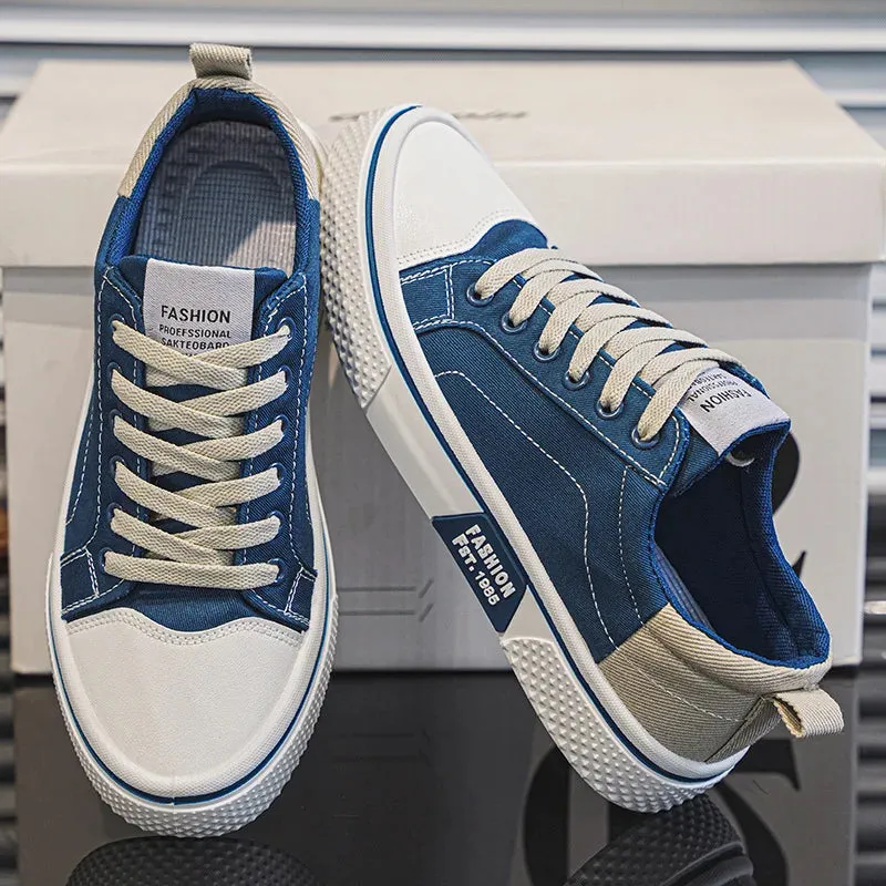 2025 Men's Breathable Canvas Skate Shoes 48 Size