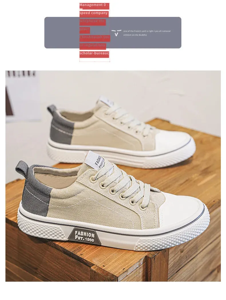 2025 Men's Breathable Canvas Skate Shoes 48 Size