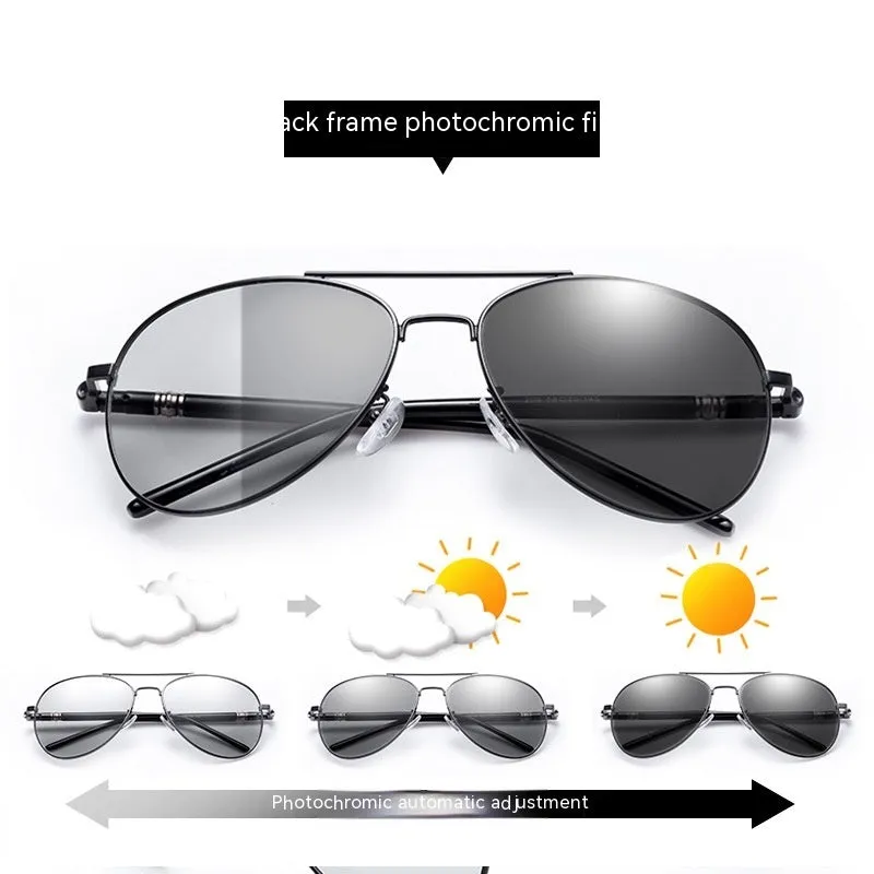 209 Polarized Sunglasses Color Changing Day And Night Dual-purpose Sunglasses Aviator Sunglasses Glasses For Driving