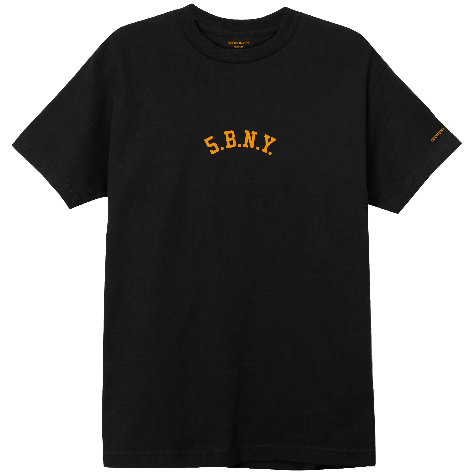 5BORO 5.B.N.Y. T-Shirt Black & Gold Yellow