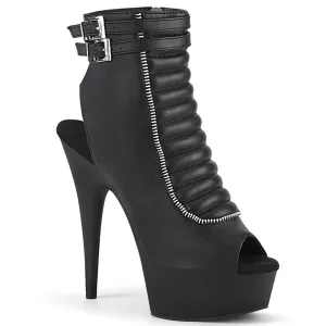 6 Inch Heel DELIGHT-600-18 Black Pu