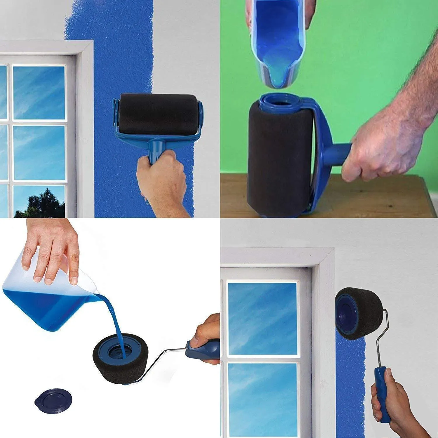 8 Pcs Paint Roller Brush Kit
