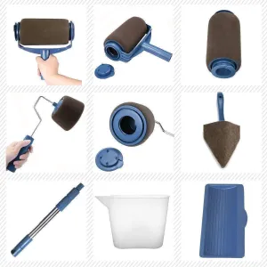 8 Pcs Paint Roller Brush Kit