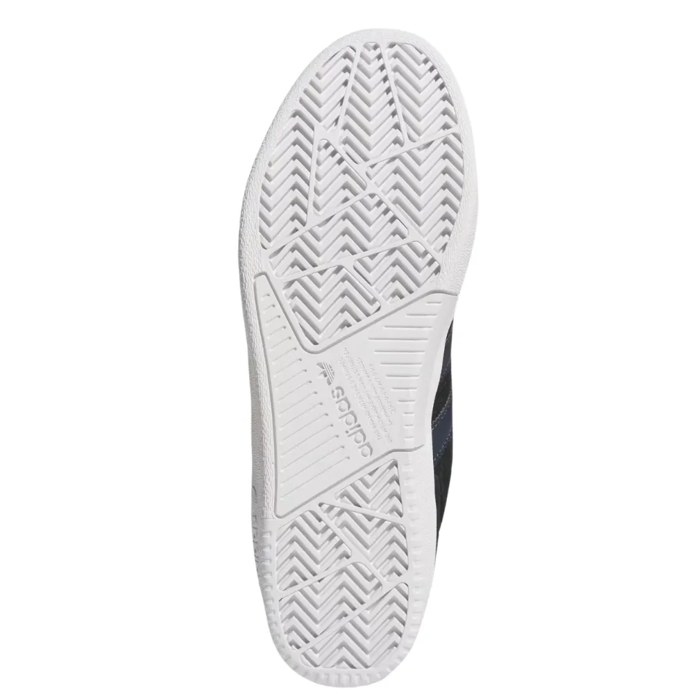 Adidas Tyshawn Low Suede Skate Shoes | Core Black, Clear Sky & Collegiate Navy