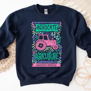 Agvocate Tractor Sketch– Crewneck