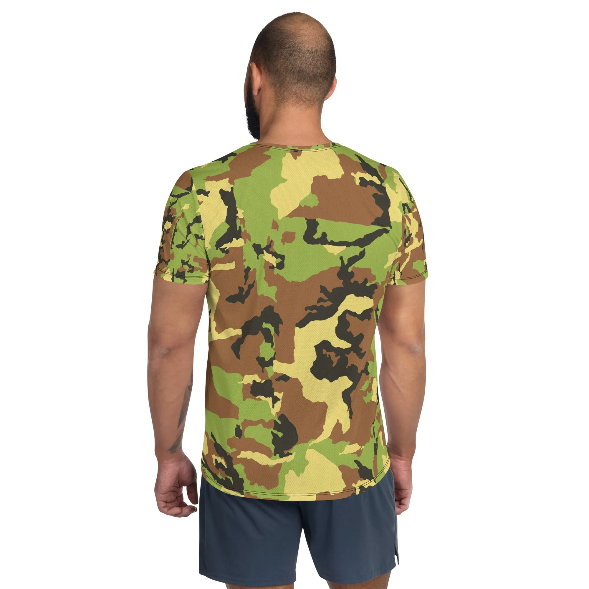 All-Over Print Men's Athletic T-shirt, Military T Shirt Small to 3 XL