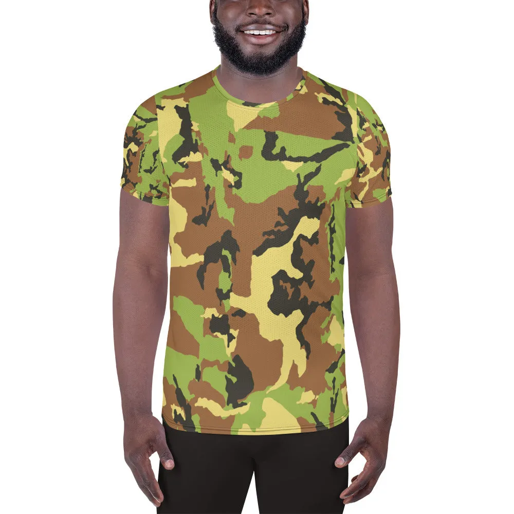 All-Over Print Men's Athletic T-shirt, Military T Shirt Small to 3 XL