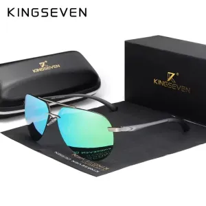 Aluminum Magnesium Polarized Rimless Lens Sunglasses
