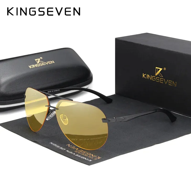 Aluminum Magnesium Polarized Rimless Lens Sunglasses