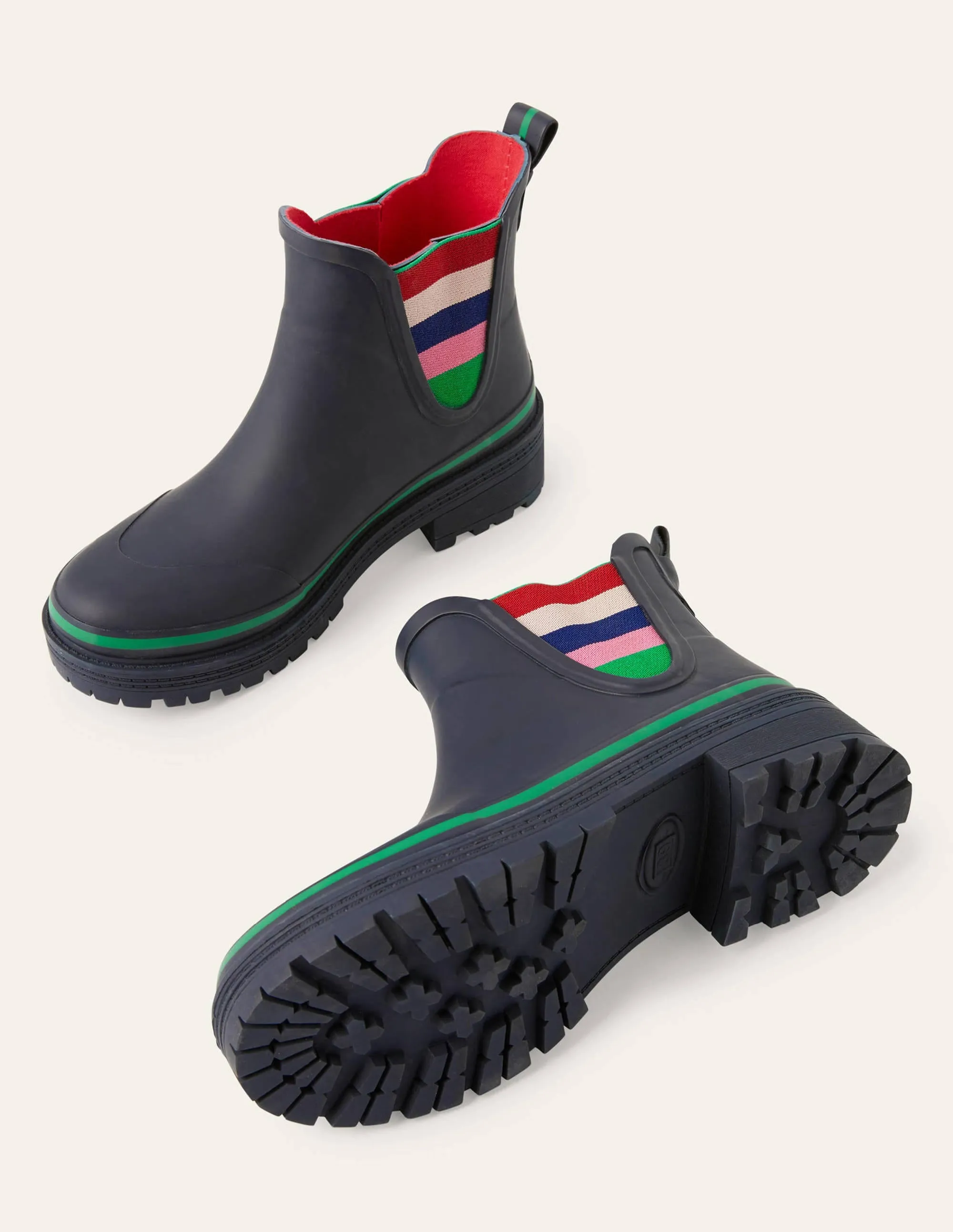 Bamburgh Wellington Boots-Navy