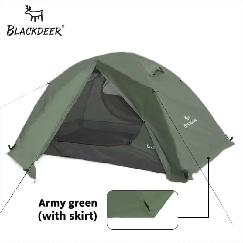Blackdeer archeos 4 season tent - waterproof, double layer, 2-3 people backpacking tent for winter,