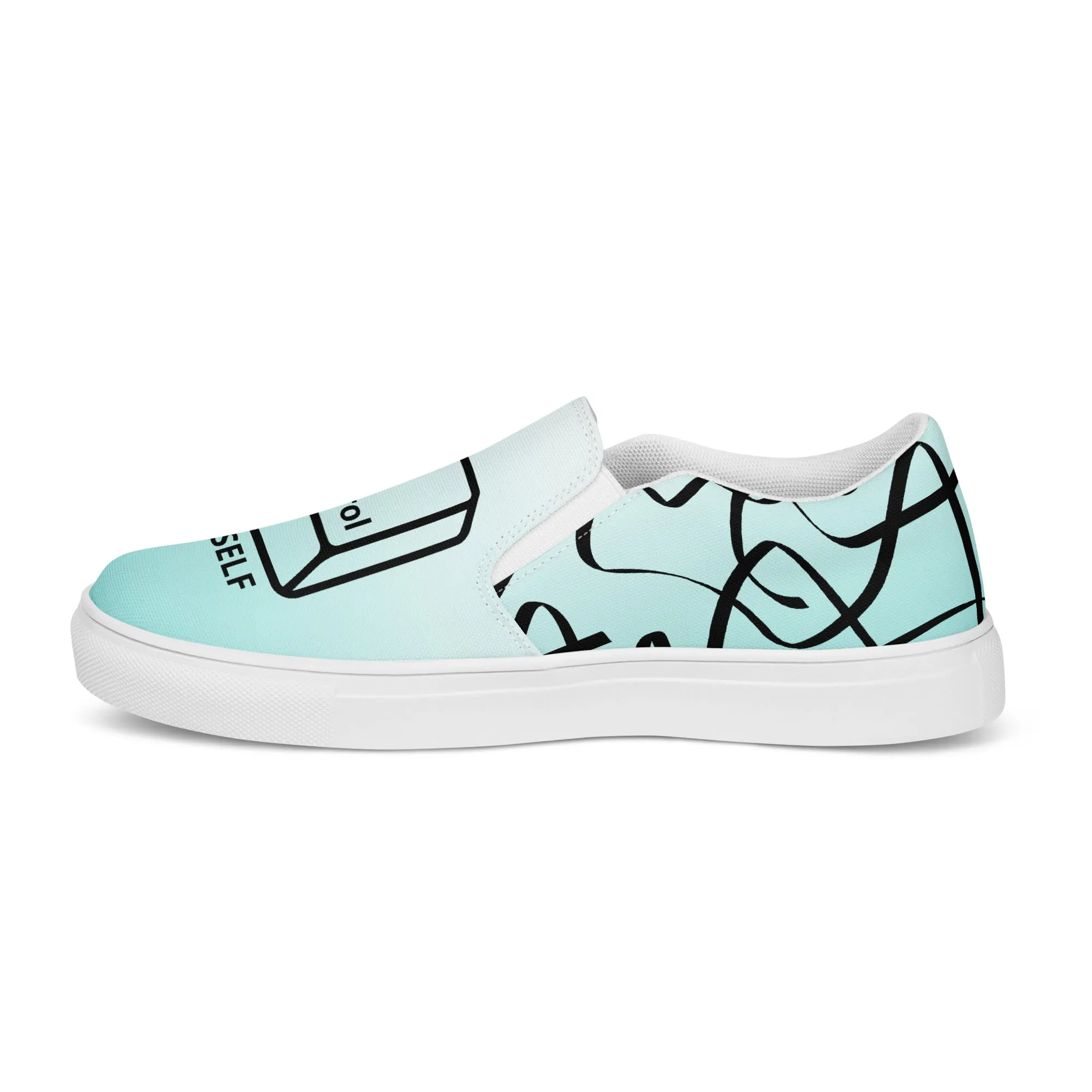 Blue Feelings - Men's Canvas Slip-On Sneakers