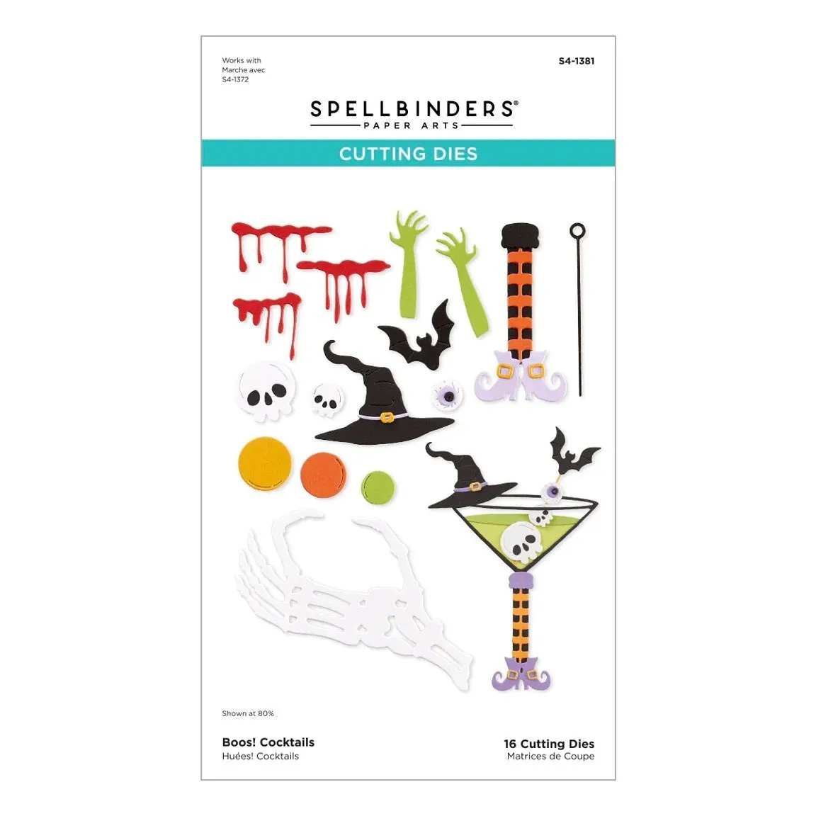 Boos! Cocktails Cutting Dies Spellbinders S4-1381