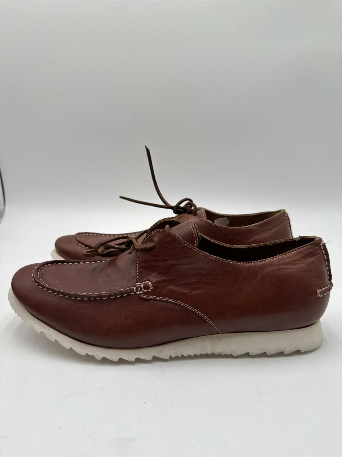 Carlos by Carlos Santana Hendrix Moccasins Men's Lace-Up Casual Shoe Size 11.5D - Very Good