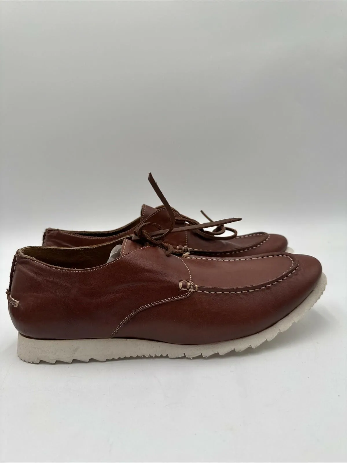 Carlos by Carlos Santana Hendrix Moccasins Men's Lace-Up Casual Shoe Size 11.5D - Very Good