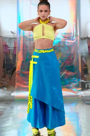 Cerulean Blue Japanese Pants