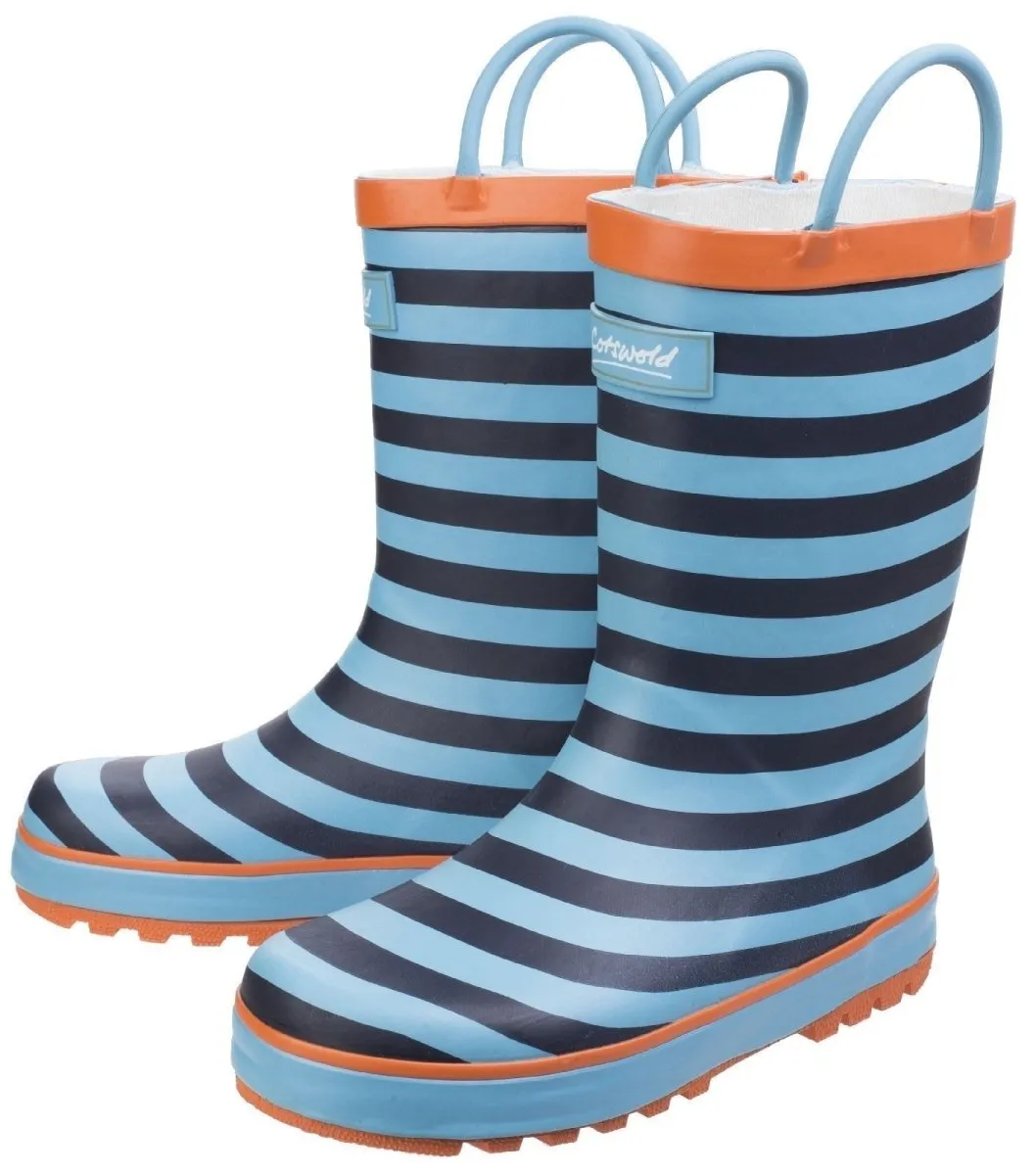 Cotswold Captain Stripy Kids Wellington Boots