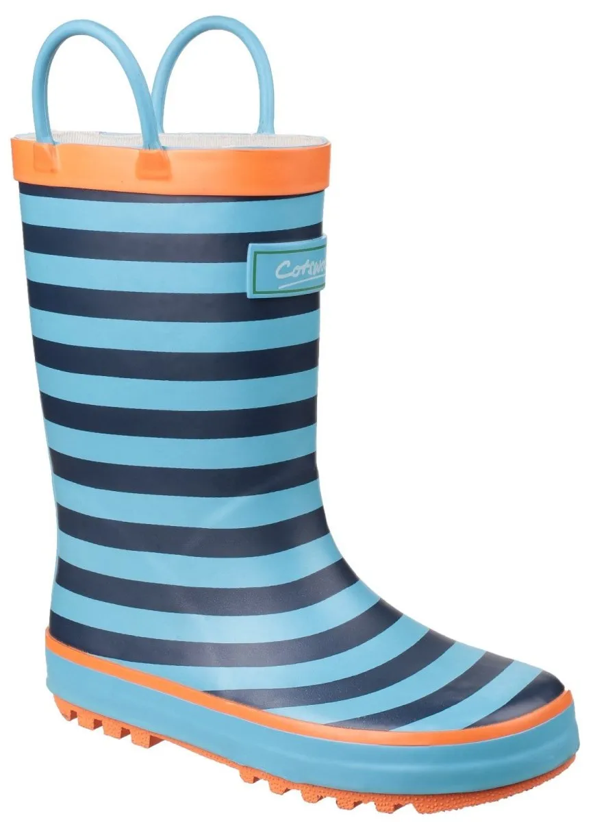 Cotswold Captain Stripy Kids Wellington Boots