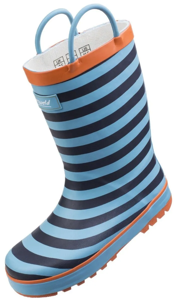 Cotswold Captain Stripy Kids Wellington Boots