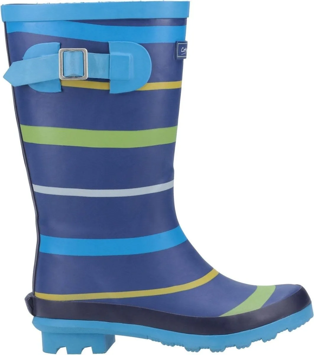Cotswold Stripe Kids Wellington Boots