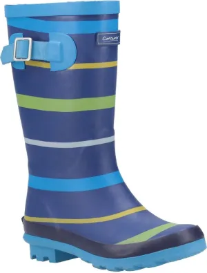 Cotswold Stripe Kids Wellington Boots
