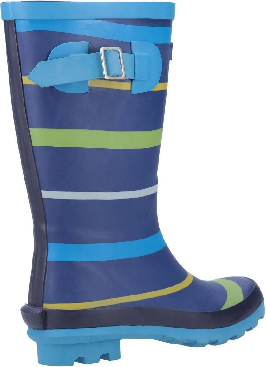 Cotswold Stripe Kids Wellington Boots