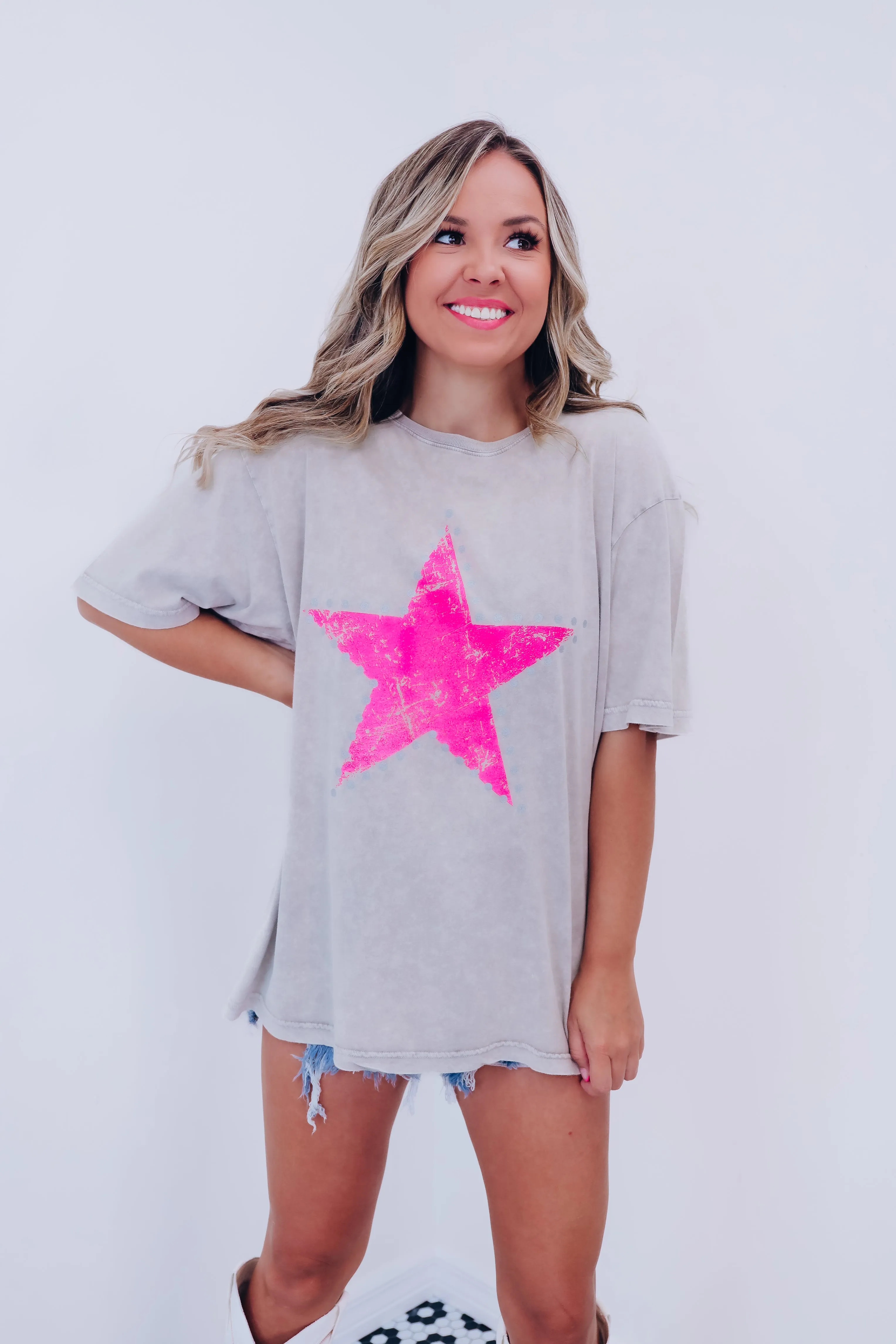 Country Star Graphic Tee - Mocha
