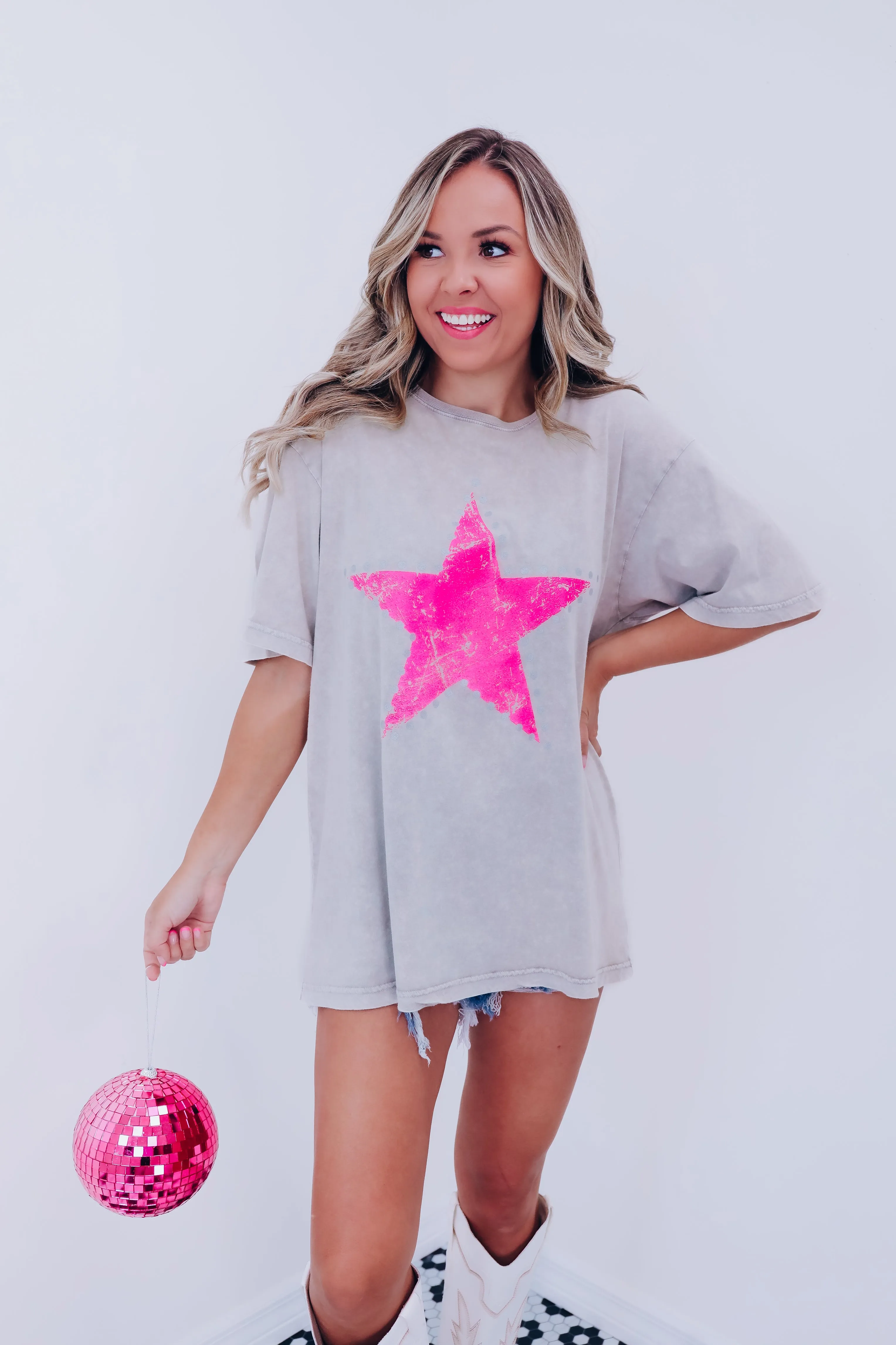 Country Star Graphic Tee - Mocha