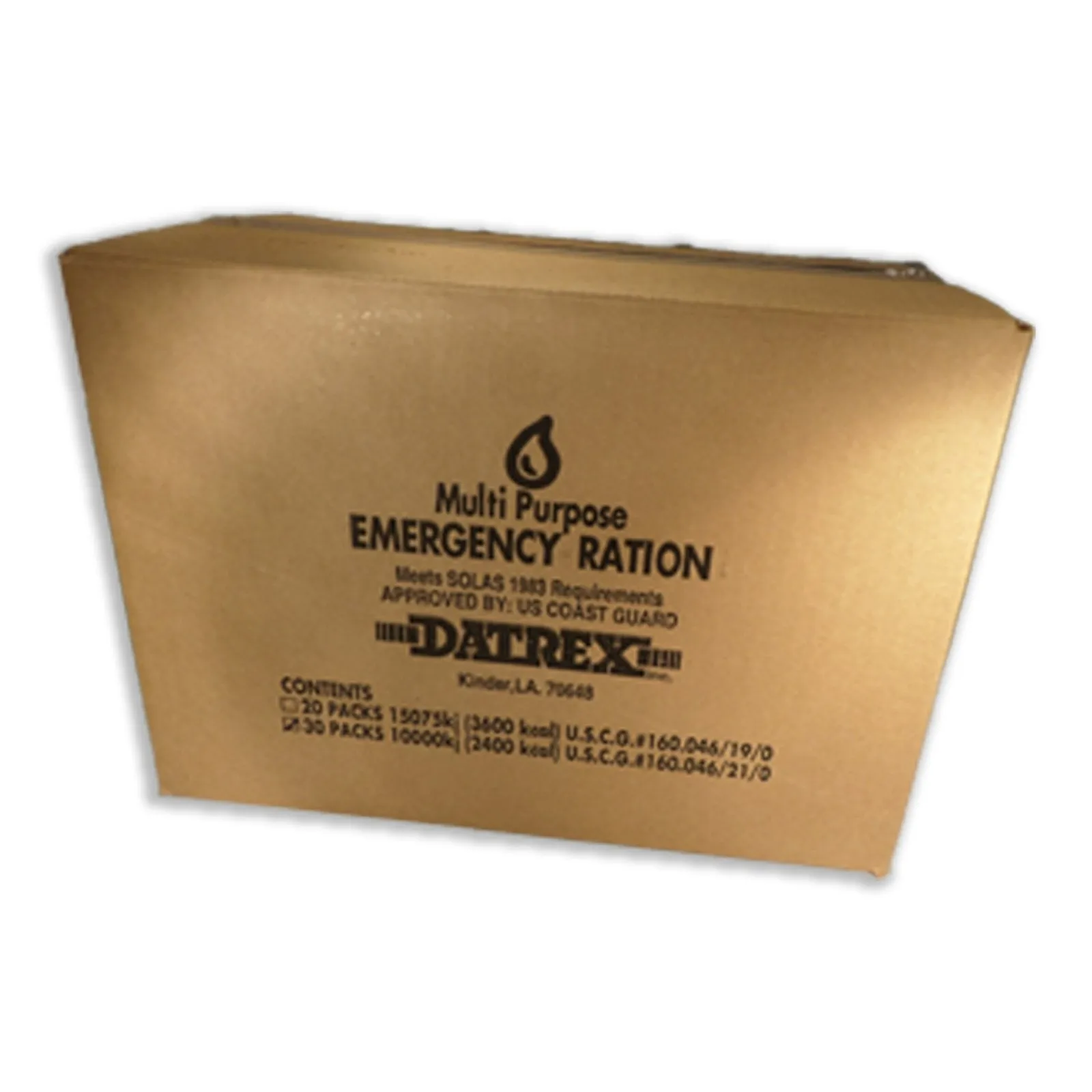 DATREX EMERGENCY FOOD RATION 2400 kcal - 30 PACK CASE