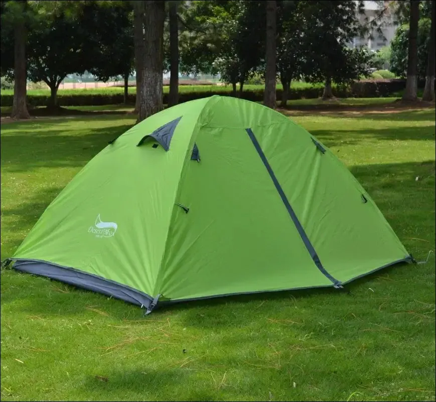 Desert fox backpacking tent 2 person aluminum pole lightweight camping tent double layer portable