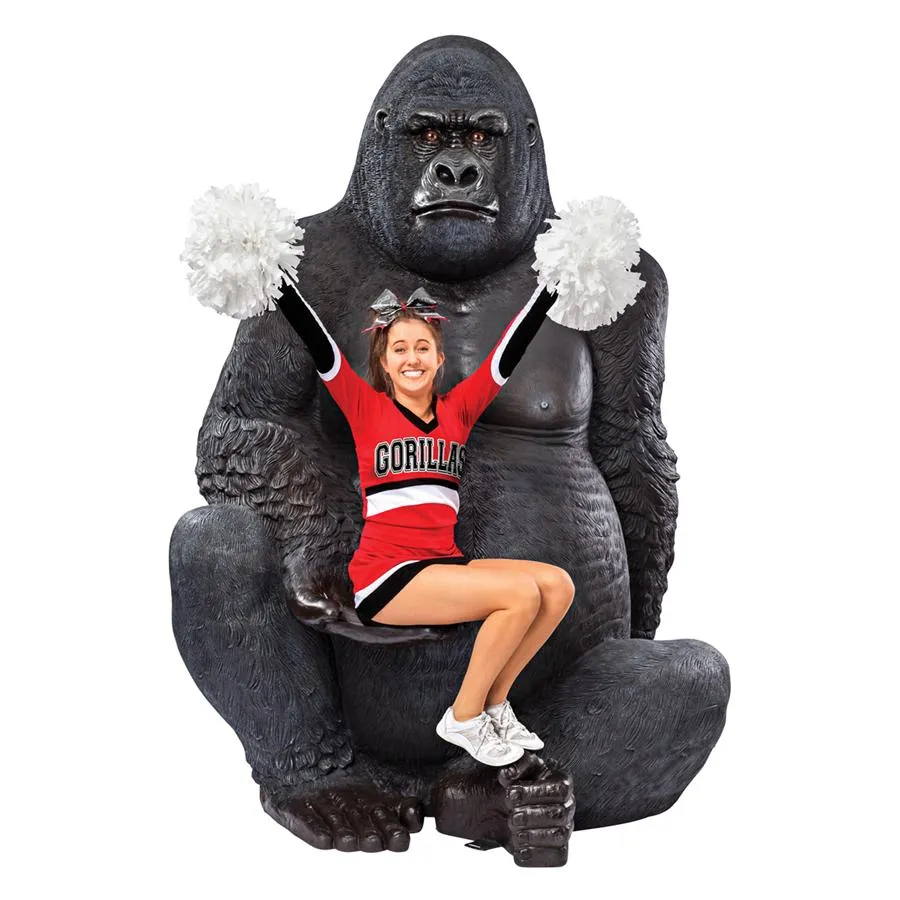 Design Toscano- Giant Male Silverback Gorilla Photo Op Statue