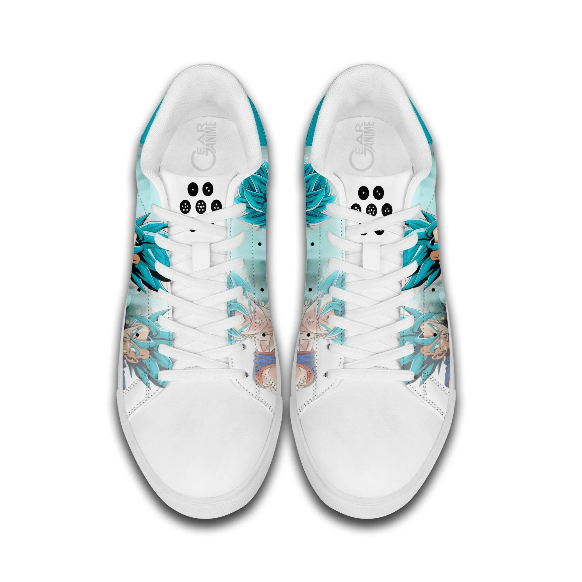 Dragon Ball Vegito Skate Sneakers Custom Anime Shoes