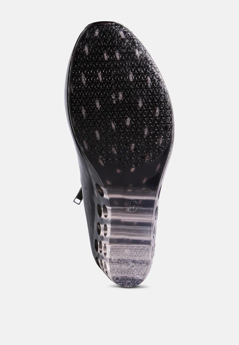 Drench Clear Wedge Rainboots By Ruw