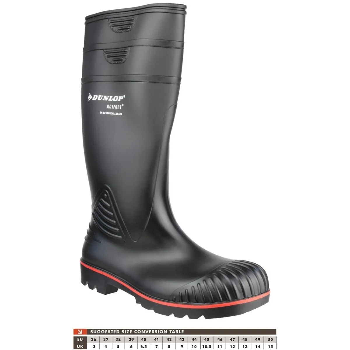 Dunlop Acifort Heavy Duty Full Safety Mens Wellington Boots