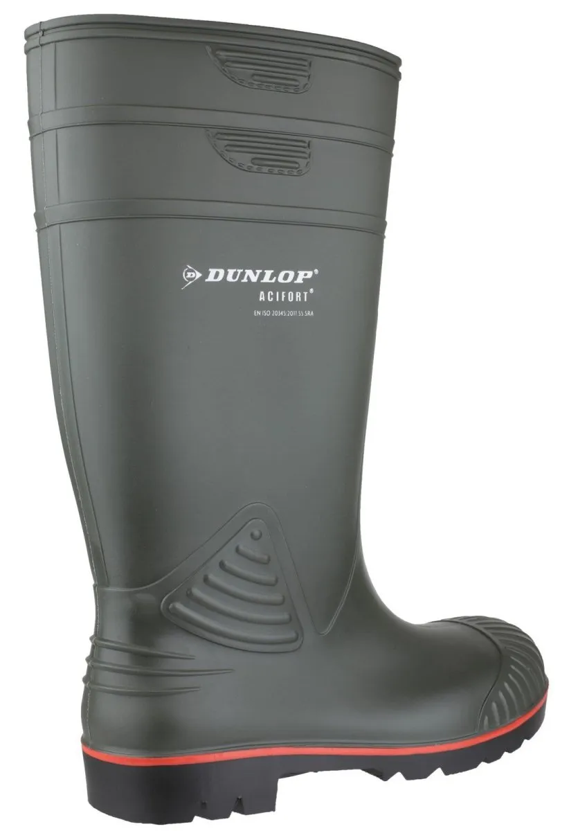 Dunlop Acifort Heavy Duty Full Safety Mens Wellington Boots
