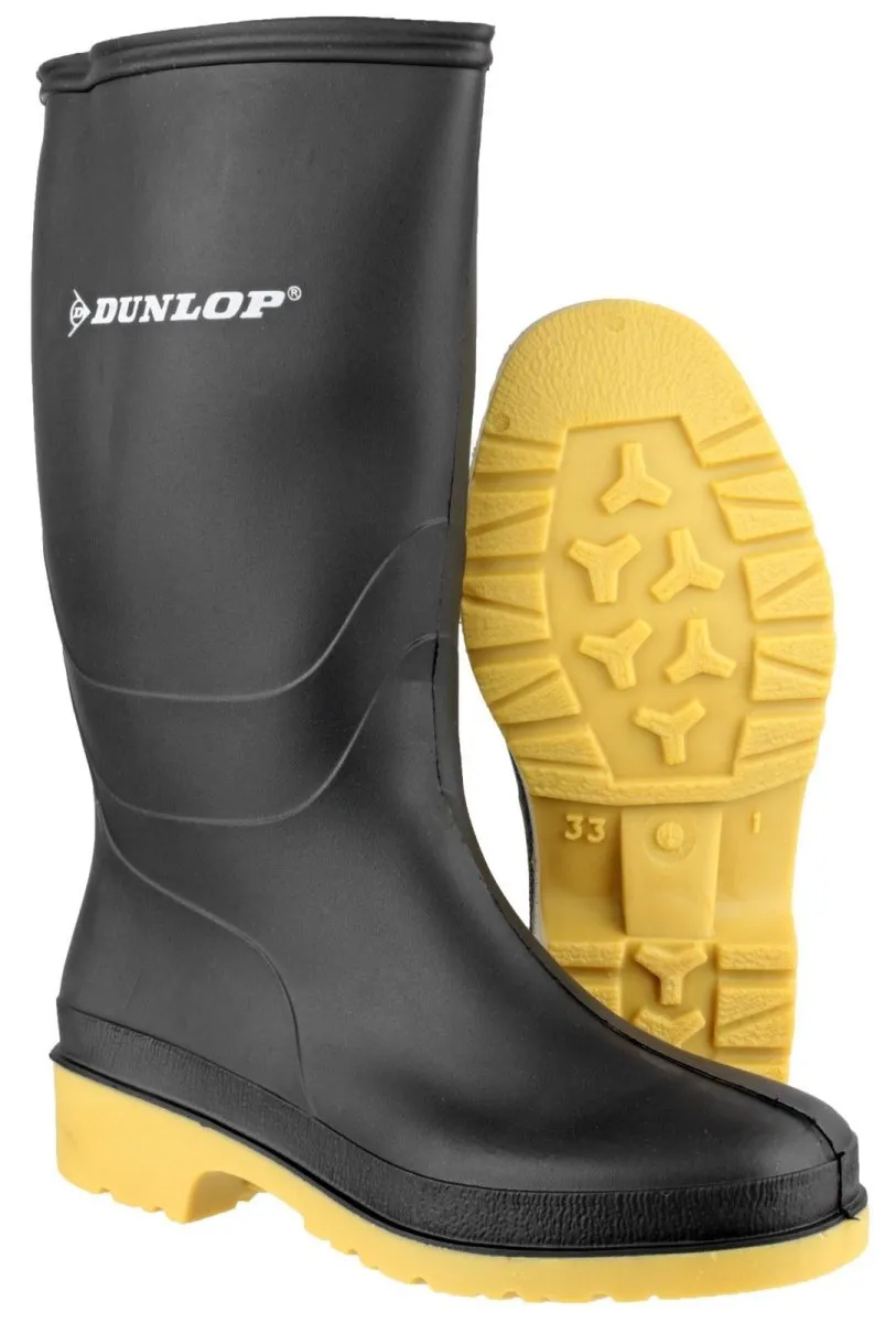 Dunlop Dull Kids Wellington Boots