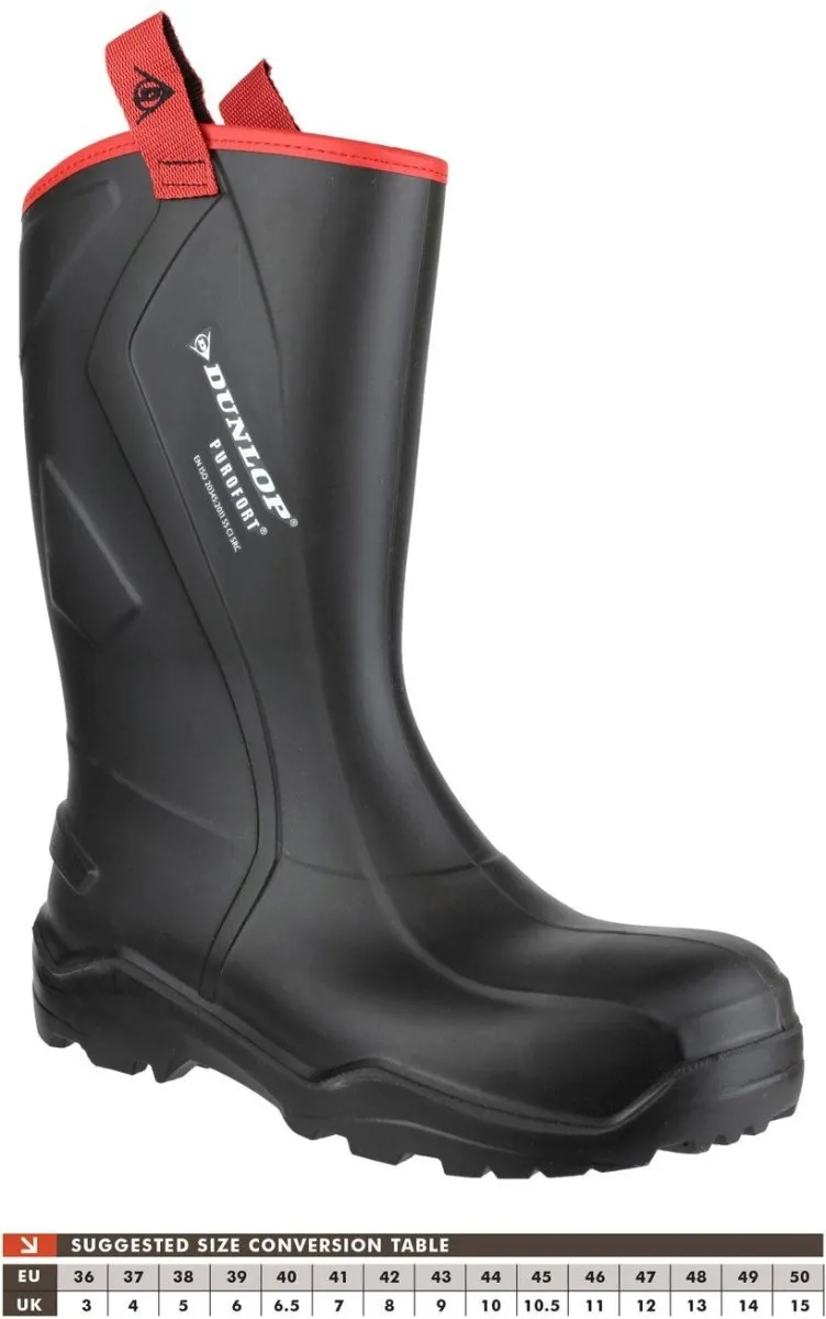 Dunlop Purofort  Rugged Full Safety Wellington Boots