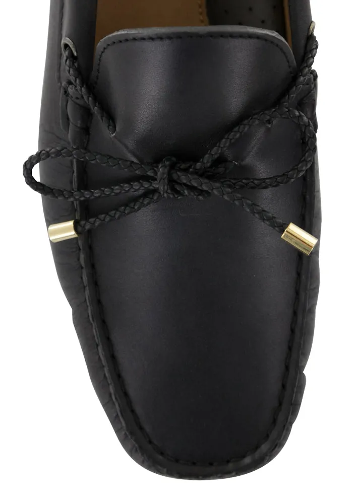 Fiori Di Lusso Black Driving Shoes